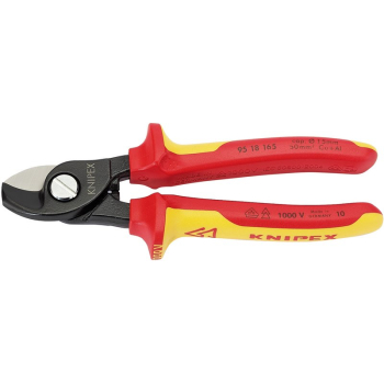 Draper 95 18 165 UKSBE KNIPEX 95 18 165UKSBE VDE Fully Insulated Cable Shears, 165mm - Code: 32014 - Pack Qty 1