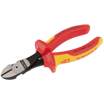 Draper 74 08 160 UKSBE KNIPEX 74 08 160UKSBE VDE Fully Insulated High Leverage Diagonal Side Cutters, 160mm - Code: 32022 - Pack Qty 1