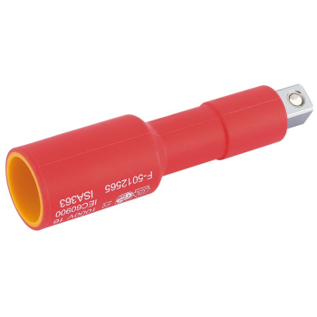 Draper D-EXT-VDE Draper Expert VDE Approved Fully Insulated Extension Bar, 3/8 inch  Sq. Dr., 75mm - Discontinued - Code: 32098 - Pack Qty 1