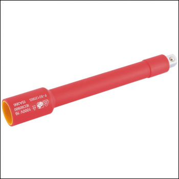 Draper D-EXT-VDE VDE Approved Fully Insulated Extension Bar, 3/8 inch  Sq. Dr., 150mm - Code: 32102 - Pack Qty 1