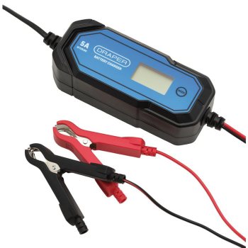 Draper BCLCD5 5A 6/12V Smart Battery Charger LCD - Code: 32307 - Pack Qty 1