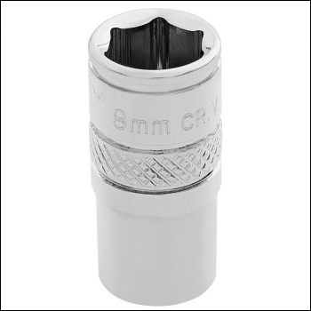 Draper B-MM/B Draper HI-TORQ® 6 Point Socket, 1/4 inch  Sq. Dr., 8mm - Code: 32536 - Pack Qty 1