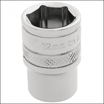 Draper B-MM/B Draper HI-TORQ® 6 Point Socket, 1/4 inch  Sq. Dr., 12mm - Code: 32569 - Pack Qty 1