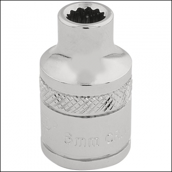 Draper D-MM/B Draper HI-TORQ® 12 Point Socket, 3/8 inch  Sq. Dr., 6mm - Code: 32766 - Pack Qty 1