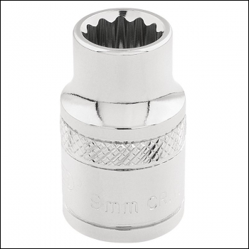 Draper D-MM/B Draper HI-TORQ® 12 Point Socket, 3/8 inch  Sq. Dr., 9mm - Code: 32769 - Pack Qty 1