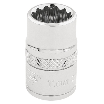 Draper D-MM/B Draper Expert HI-TORQ® 12 Point Socket, 3/8 inch  Sq. Dr., 11mm - Code: 32771 - Pack Qty 1