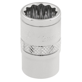 Draper D-MM/B Draper Expert HI-TORQ® 12 Point Socket, 3/8 inch  Sq. Dr., 12mm - Code: 32772 - Pack Qty 1
