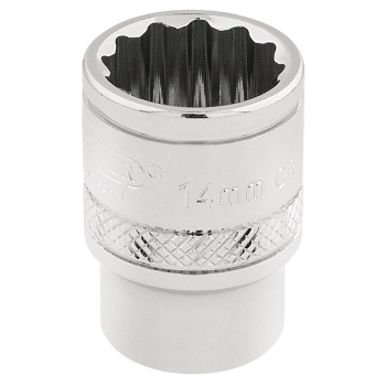 Draper D-MM/B Draper Expert HI-TORQ® 12 Point Socket, 3/8 inch  Sq. Dr., 14mm - Code: 32777 - Pack Qty 1