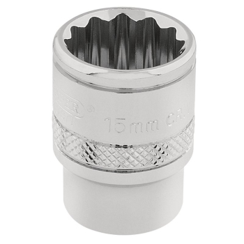 Draper D-MM/B Draper Expert HI-TORQ® 12 Point Socket, 3/8 inch  Sq. Dr., 15mm - Code: 32778 - Pack Qty 1