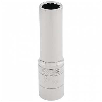 Draper DT-MM/B Draper HI-TORQ® 12 Point Deep Socket, 3/8 inch  Sq. Dr., 10mm - Code: 32819 - Pack Qty 1