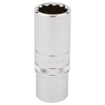 Draper DT-MM/B Draper Expert HI-TORQ® 12 Point Deep Socket, 3/8 inch  Sq. Dr., 17mm - Code: 33013 - Pack Qty 1