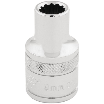 Draper H-MM/B Draper Expert HI-TORQ® 12 Point Socket, 1/2 inch  Sq. Dr., 9mm - Code: 33089 - Pack Qty 1