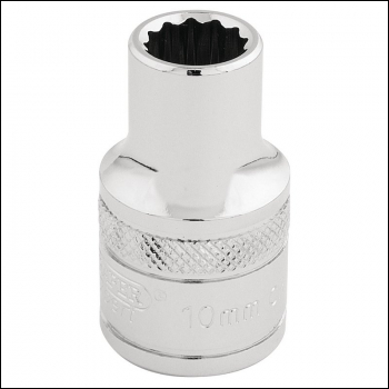 Draper H-MM/B Draper HI-TORQ® 12 Point Socket, 1/2 inch  Sq. Dr., 10mm - Code: 33093 - Pack Qty 1