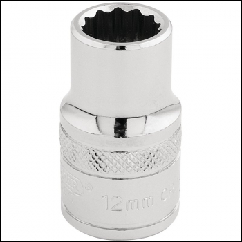 Draper H-MM/B Draper HI-TORQ® 12 Point Socket, 1/2 inch  Sq. Dr., 12mm - Code: 33097 - Pack Qty 1