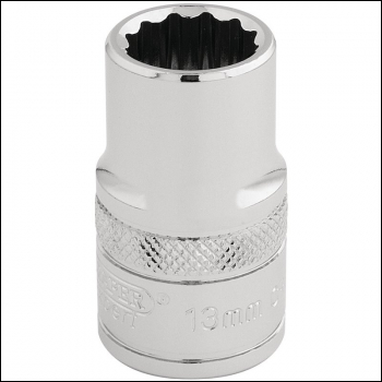 Draper H-MM/B Draper HI-TORQ® 12 Point Socket, 1/2 inch  Sq. Dr., 13mm - Code: 33105 - Pack Qty 1