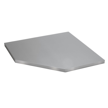 Draper MS400-SSC BUNKER® Modular Stainless Steel Worktop for Corner Cabinet, 865mm - Code: 33203 - Pack Qty 1