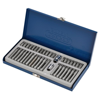Draper MH40/SC/B Draper Expert TX-STAR® Hex. & Spline Mechanics Bit Set, 3/8, 1/2 inch  Sq. Dr. (40 Piece) - Code: 33322 - Pack Qty 1