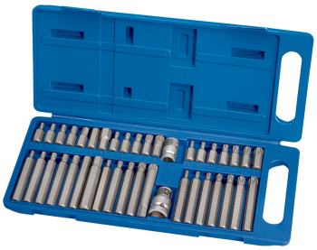 Draper MH40/BMC/B Draper TX-STAR® Hex. & Spline Mechanics Bit Set, 3/8, 1/2 inch  Sq. Dr. (40 Piece) - Code: 33323 - Pack Qty 1