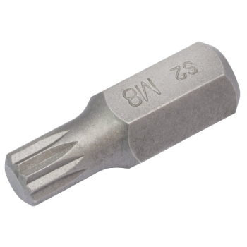 Draper YMH40/SC/B Draper Expert Spline 10mm Insert Bit for Mechanics Bit Sets, M8 x 30mm - Code: 33341 - Pack Qty 1