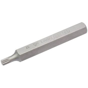 Draper YMH40/SC/B Draper Expert Spline 10mm Insert Bit for Mechanics Bit Sets, M5 x 75mm - Code: 33344 - Pack Qty 1