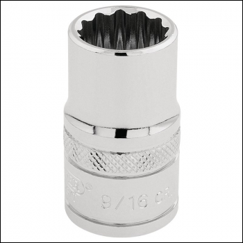 Draper H-AF/B Draper HI-TORQ® 12 Point Socket, 1/2 inch  Sq. Dr., 9/16 inch  - Code: 33609 - Pack Qty 1