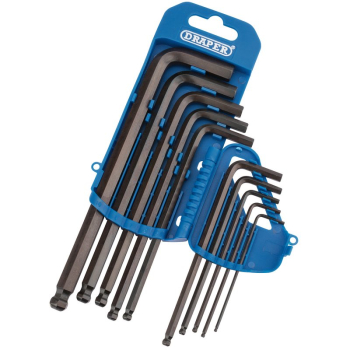 Draper TBP10M/B Metric Hexagon and Ball End Hexagon Key Set (10 Piece) - Code: 33694 - Pack Qty 1