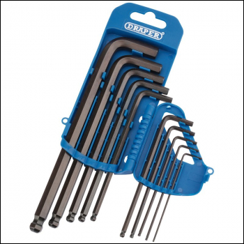 Draper TBP10A/B Imperial Hex. and Ball End Hex. Key Set (10 Piece) - Code: 33716 - Pack Qty 1