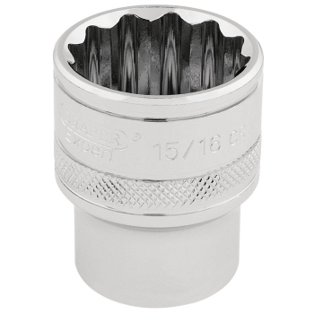 Draper H-AF/B Draper Expert HI-TORQ® 12 Point Socket, 1/2 inch  Sq. Dr., 15/16 inch  - Code: 33724 - Pack Qty 1