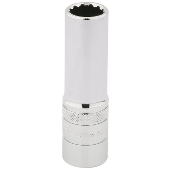 Draper HT-MM/B Draper HI-TORQ® 12 Point Deep Socket, 1/2 inch  Sq. Dr., 14mm - Code: 33733 - Pack Qty 1