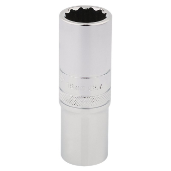 Draper HT-MM/B Draper HI-TORQ® 12 Point Deep Socket, 1/2 inch  Sq. Dr., 18mm - Code: 33741 - Pack Qty 1