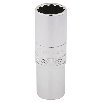 Draper HT-MM/B Draper HI-TORQ® 12 Point Deep Socket, 1/2 inch  Sq. Dr., 19mm - Code: 33772 - Pack Qty 1