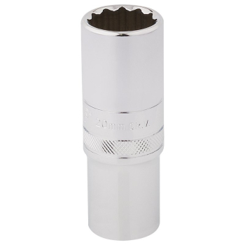Draper HT-MM/B Draper HI-TORQ® 12 Point Deep Socket, 1/2 inch  Sq. Dr., 20mm - Code: 33787 - Pack Qty 1