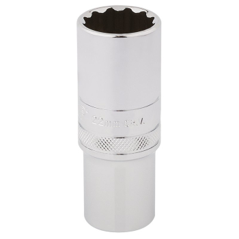 Draper HT-MM/B Draper HI-TORQ® 12 Point Deep Socket, 1/2 inch  Sq. Dr., 22mm - Code: 33788 - Pack Qty 1