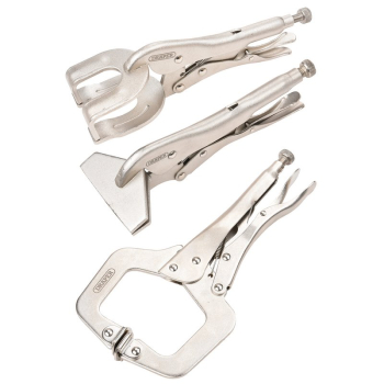 Draper 9013K Self Grip Clamp Kit (3 Piece) - Code: 33836 - Pack Qty 1