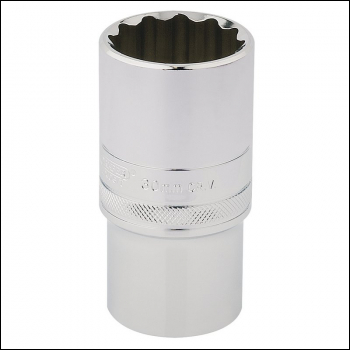 Draper HT-MM/B Draper HI-TORQ® 12 Point Deep Socket, 1/2 inch  Sq. Dr., 30mm - Code: 33858 - Pack Qty 1