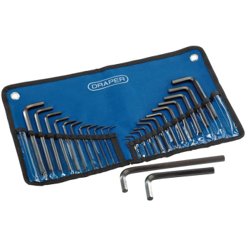 Draper KW25/B Metric/Imperial Combined Hex. Key Set (25 Piece) - Code: 33892 - Pack Qty 1