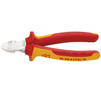 KNIPEX 14 26 160 SB VDE Fully Insulated Diagonal Wire Strippers and Cutter,160mm - 14 26 160 SB - Code: 34055 - Pack Qty 1