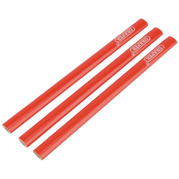 Draper CP/3 Carpenters Pencils, 174mm (Pack of 3) - Code: 34180 - Pack Qty 1