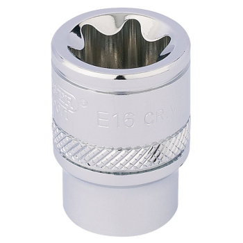 Draper TS38/B Draper Expert TX-STAR® Socket, 3/8 inch  Sq. Dr., E16 - Code: 34204 - Pack Qty 1
