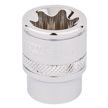 Draper TS38/B Draper Expert TX-STAR® Socket, 3/8 inch  Sq. Dr., E18 - Code: 34207 - Pack Qty 1