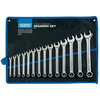 Draper 8233/14/MM Draper HI-TORQ® Metric Combination Spanner Set (14 Piece) - Code: 34236 - Pack Qty 1