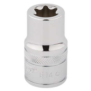 Draper TS12/B Draper TX-STAR® Socket, 1/2 inch  Sq. Dr., E14 - Code: 34285 - Pack Qty 1