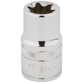 Draper TS12/B Draper TX-STAR® Socket, 1/2 inch  Sq. Dr., E16 - Code: 34327 - Pack Qty 1