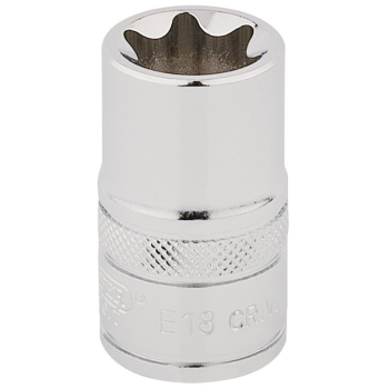 Draper TS12/B Draper TX-STAR® Socket, 1/2 inch  Sq. Dr., E18 - Code: 34340 - Pack Qty 1