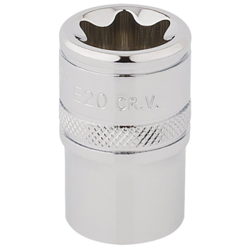 Draper TS12/B Draper TX-STAR® Socket, 1/2 inch  Sq. Dr., E20 - Code: 34345 - Pack Qty 1