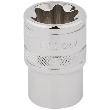 Draper TS12/B Draper Expert TX-STAR® Socket, 1/2 inch  Sq. Dr., E22 - Code: 34372 - Pack Qty 1