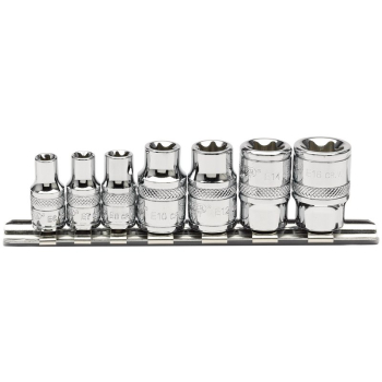 Draper BD7TX/B Draper Expert TX-STAR® Socket Set, 1/4 inch  and 3/8 inch  Sq. Dr. (7 Piece) - Code: 34412 - Pack Qty 1