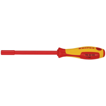 Draper 98 03 05 KNIPEX 98 03 05 VDE Insulated Nut Driver, 5.0 x 125mm - Code: 34655 - Pack Qty 1