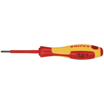 Draper 98 26 10 KNIPEX 98 26 10 VDE Insulated Torx® Screwdriver, TX10 x 60mm - Code: 34658 - Pack Qty 1