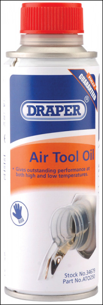 DRAPER 250ml Air Tool Oil - Pack Qty 1 - Code: 34679